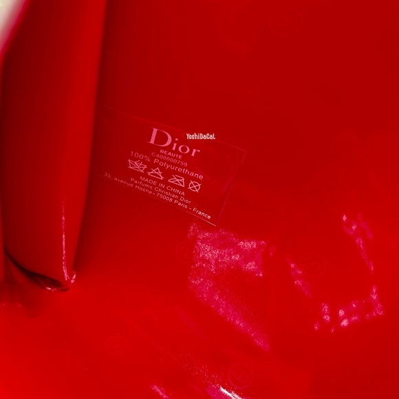 🆕 Dior Beauty Red Cosmetic Case to Clutch/Crossbody/Shoulder Bag Handbag Purse - Picture 10 of 12